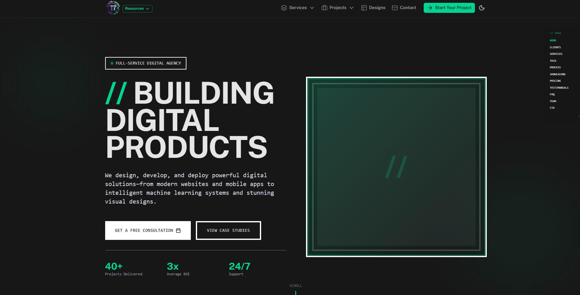 Enterprise Digital Showcase — FastAPI + Nuxt 3